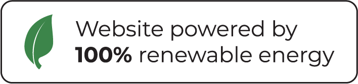 Powered by 100% Renewable Energy